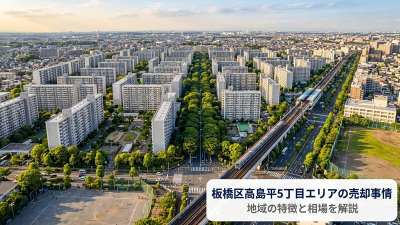 板橋区高島平5丁目の不動産売却ガイド｜相場・税金・費用・流れ
