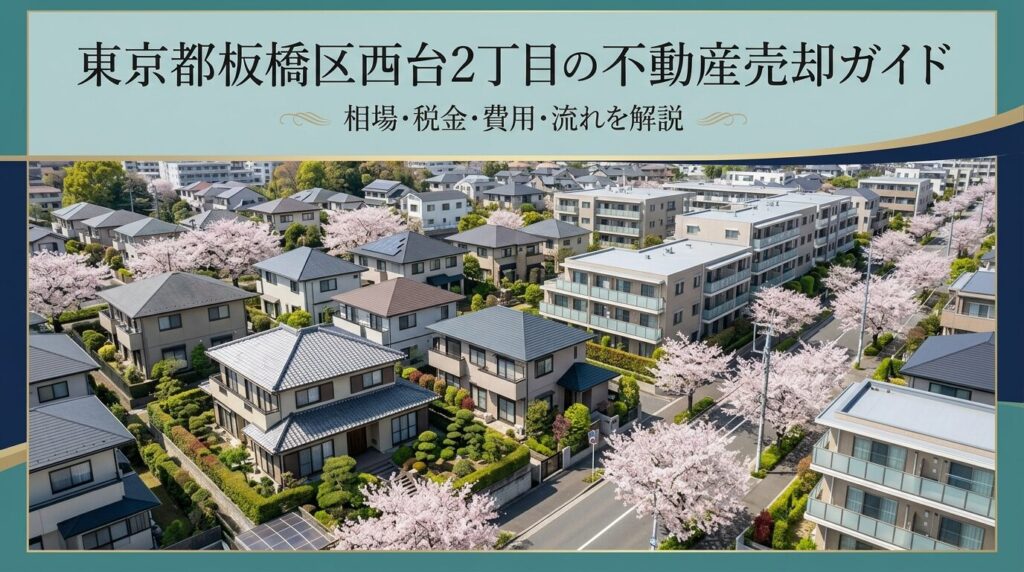 板橋区西台2丁目 不動産売却ガイド｜相場・税金・費用・流れ