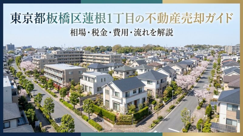 板橋区蓮根1丁目 不動産売却ガイド｜相場・税金・費用