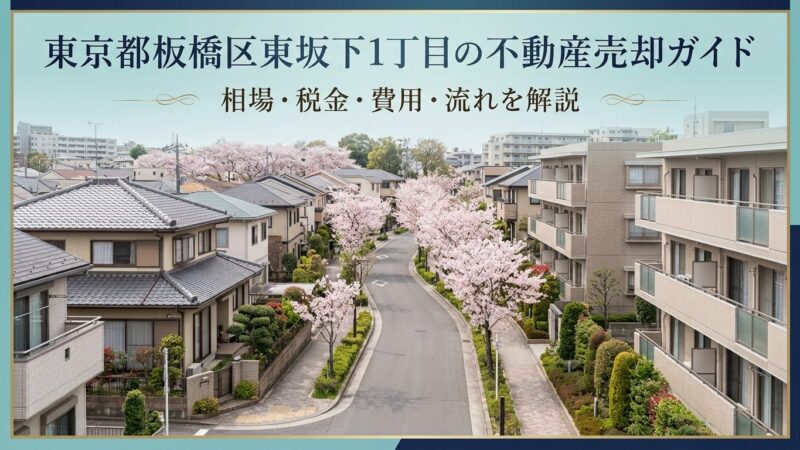 板橋区東坂下1丁目 不動産売却ガイド｜相場・税金・流れ