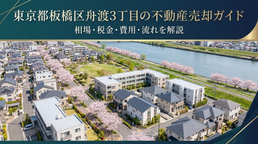 板橋区舟渡3丁目 不動産売却ガイド｜相場・税金・費用・流れ