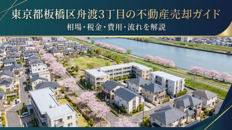 板橋区舟渡3丁目 不動産売却ガイド｜相場・税金・費用・流れ