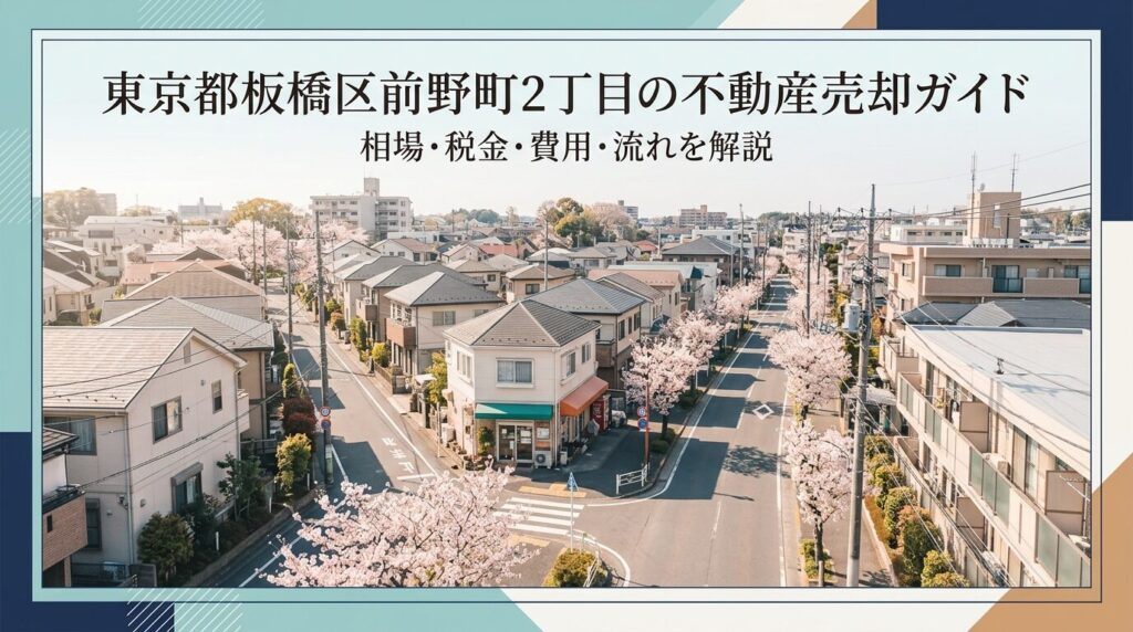 板橋区前野町2丁目 不動産売却ガイド｜相場・税金・流れ