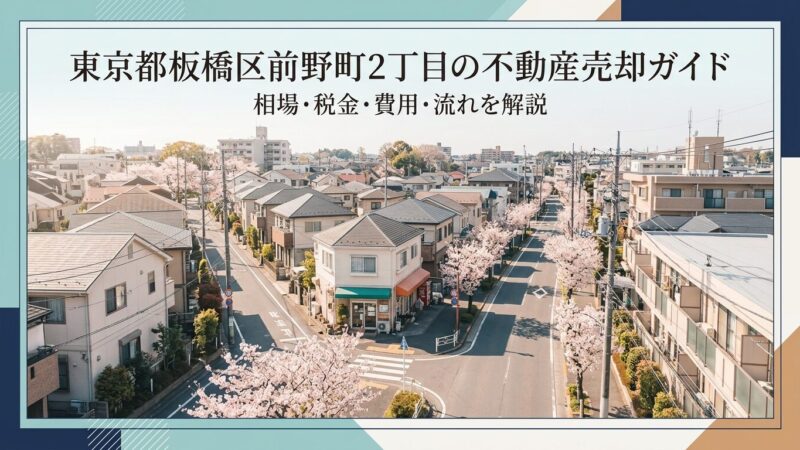 板橋区前野町2丁目 不動産売却ガイド｜相場・税金・流れ