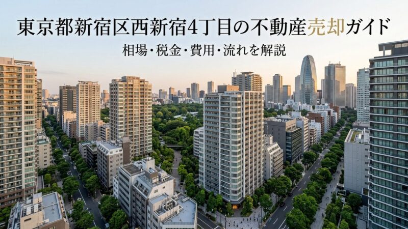 西新宿4丁目 不動産売却ガイド｜相場・税金・費用・流れ