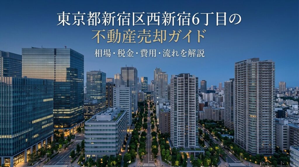 西新宿6丁目 不動産売却ガイド｜相場・税金・費用・流れ