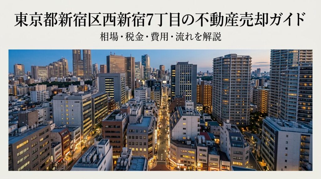 西新宿7丁目 不動産売却ガイド｜相場・税金・費用・流れ