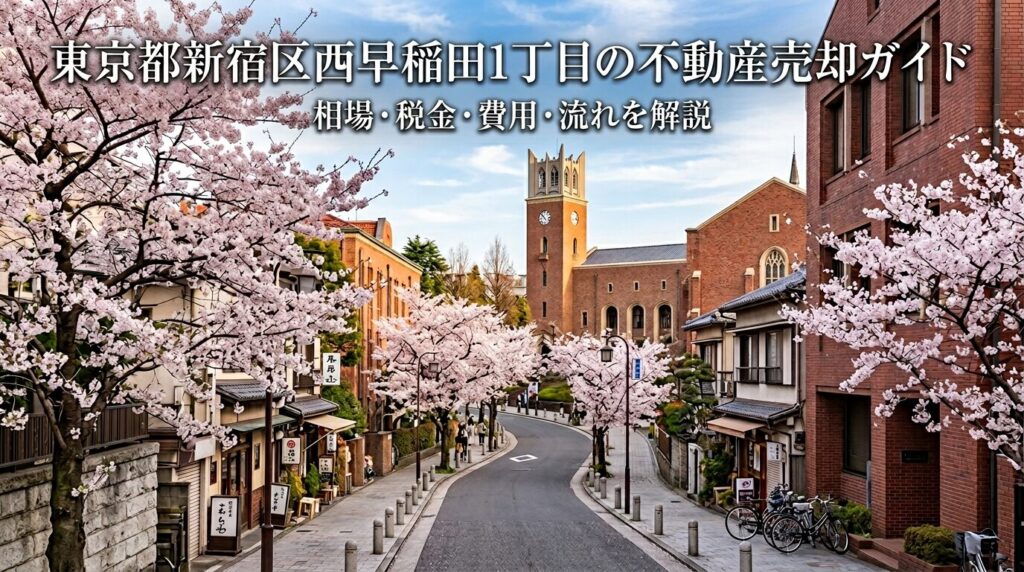 新宿区西早稲田1丁目 不動産売却ガイド｜相場・税金・費用