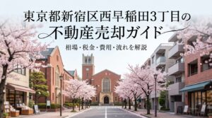 西早稲田3丁目 不動産売却ガイド｜相場・税金・費用・流れ