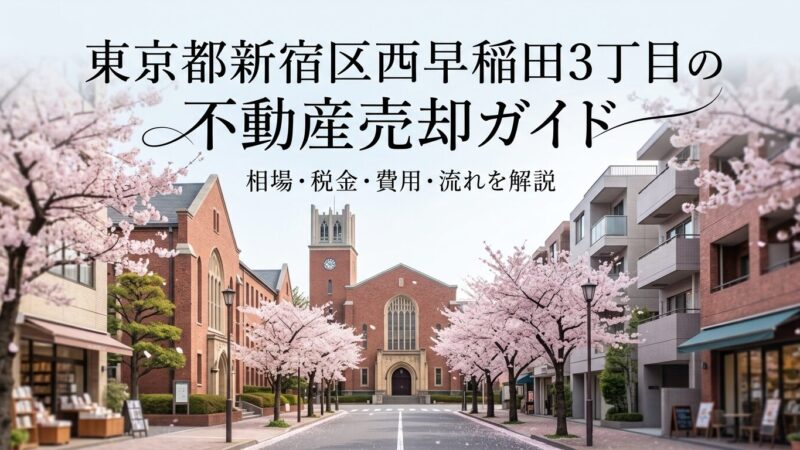 西早稲田3丁目 不動産売却ガイド｜相場・税金・費用・流れ