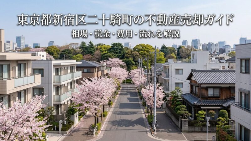 新宿区二十騎町 不動産売却ガイド｜相場・税金・流れ