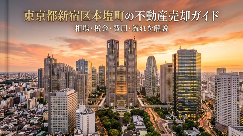 新宿区本塩町 不動産売却ガイド｜相場・税金・費用・流れ