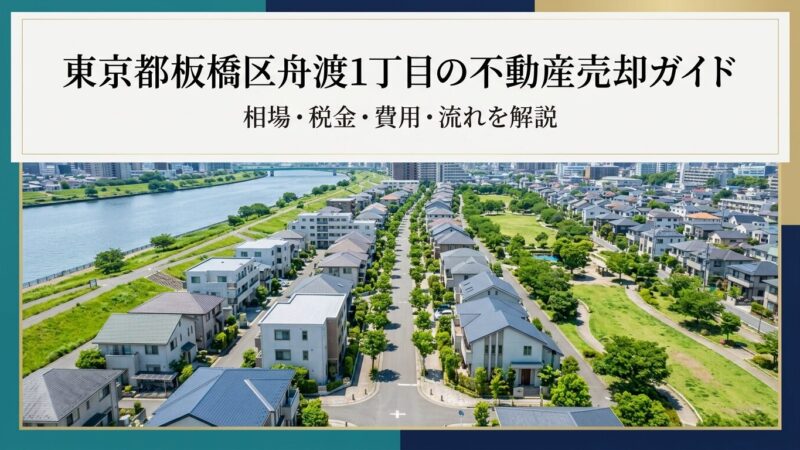 板橋区舟渡1丁目 不動産売却ガイド｜相場・税金・費用・流れ