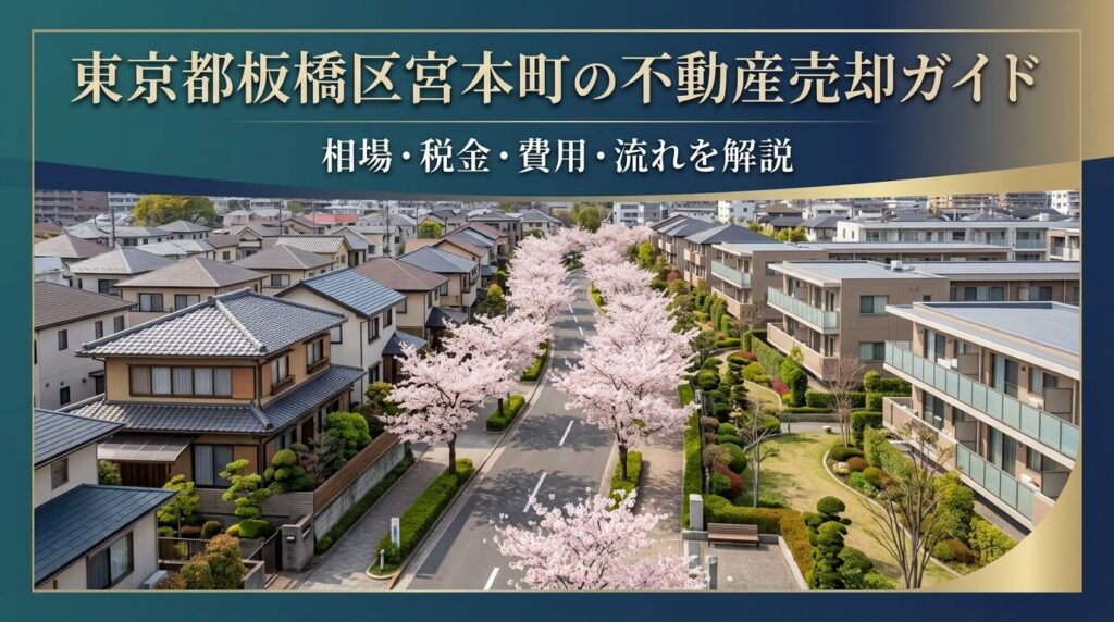 板橋区宮本町 不動産売却ガイド｜相場・税金・費用・流れ