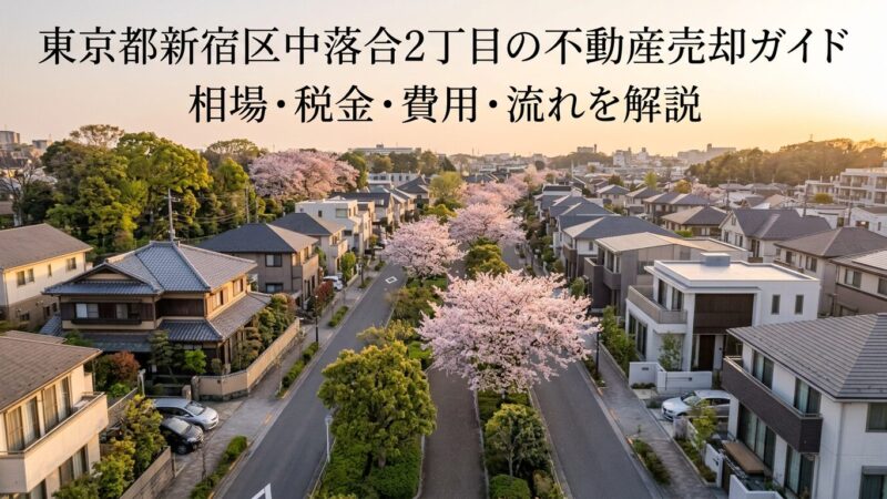 新宿区中落合2丁目 不動産売却ガイド｜相場・税金・流れ
