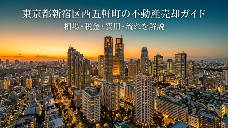 新宿区西五軒町 不動産売却ガイド｜相場・税金・費用・流れ