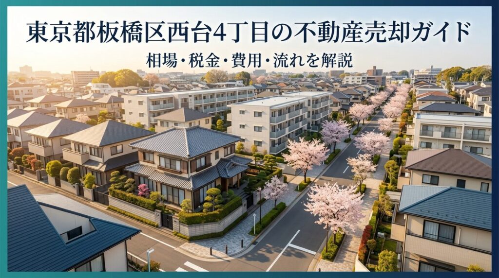 板橋区西台4丁目 不動産売却ガイド｜相場・税金・費用・流れ