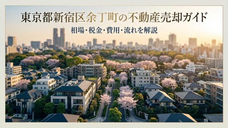 新宿区余丁町 不動産売却ガイド｜相場・税金・費用・流れ