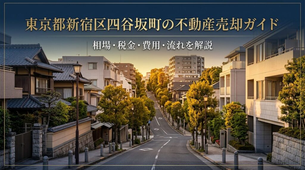 新宿区四谷坂町 不動産売却ガイド｜相場・税金・費用・流れ