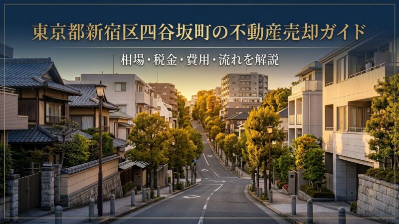 新宿区四谷坂町 不動産売却ガイド｜相場・税金・費用・流れ