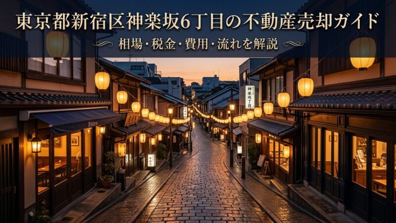 新宿区神楽坂6丁目 不動産売却ガイド