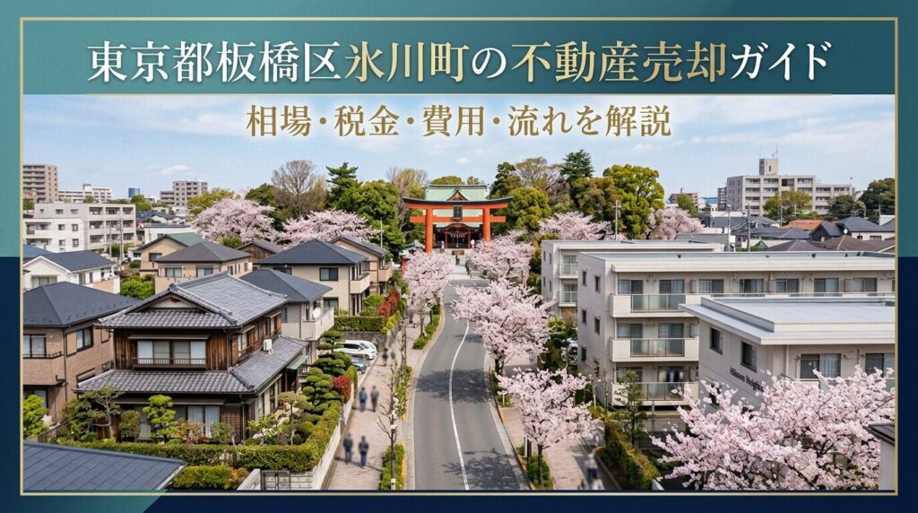 板橋区氷川町 不動産売却ガイド｜相場・税金・費用・流れ