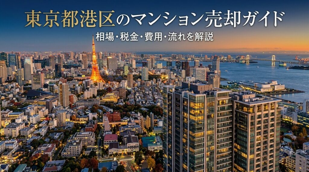 東京都港区のマンション売却ガイド｜相場・税金・費用・流れ