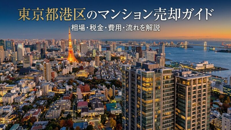 東京都港区のマンション売却ガイド｜相場・税金・費用・流れ
