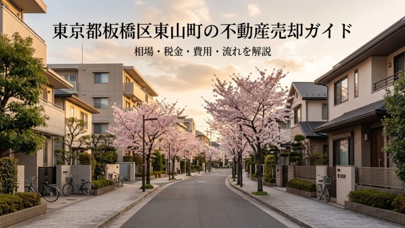 板橋区東山町 不動産売却ガイド｜相場・税金・費用・流れ