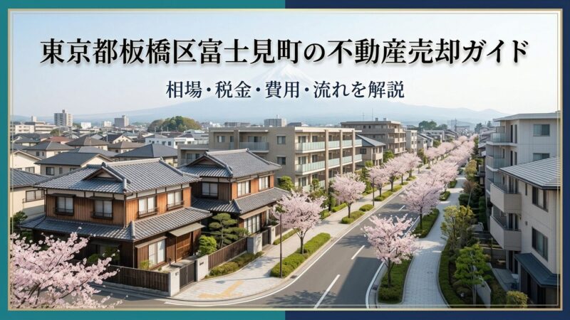 板橋区富士見町 不動産売却ガイド｜相場・税金・費用・流れ