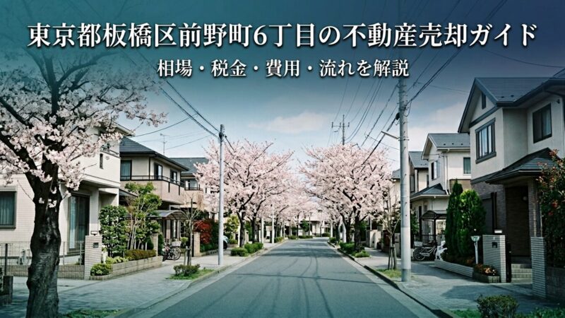 板橋区前野町6丁目 不動産売却ガイド