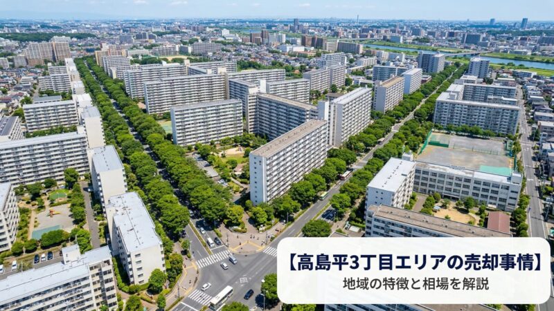 板橋区高島平3丁目 不動産売却ガイド｜相場・税金・費用・流れ