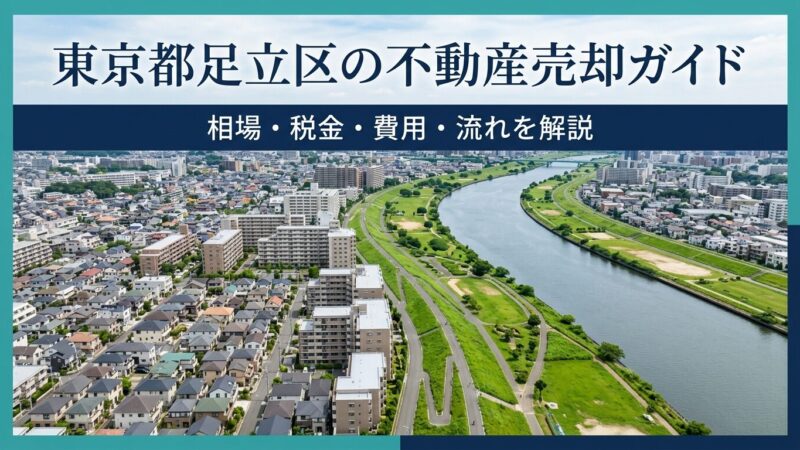 東京都足立区の不動産売却ガイド｜相場・税金・費用・流れ