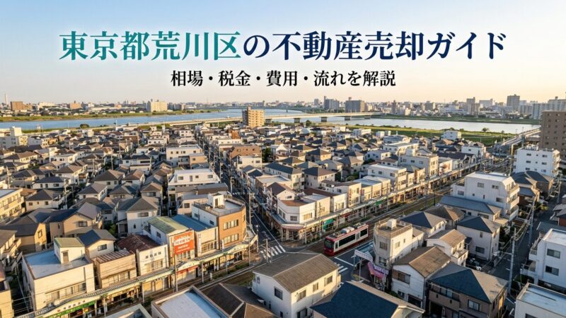 東京都荒川区の不動産売却ガイド｜相場・税金・費用・流れ