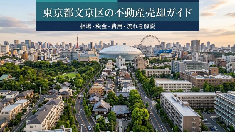 東京都文京区の不動産売却を徹底解説。2026年最新の公示地価平均163万円/㎡・マンション売却相場・戸建て相場から、譲渡所得税・3,000万円特別控除・仲介手数料、売却の流れ7ステップ、エリア別戦略まで。地域密着のグローバルホームが無料査定受付中。