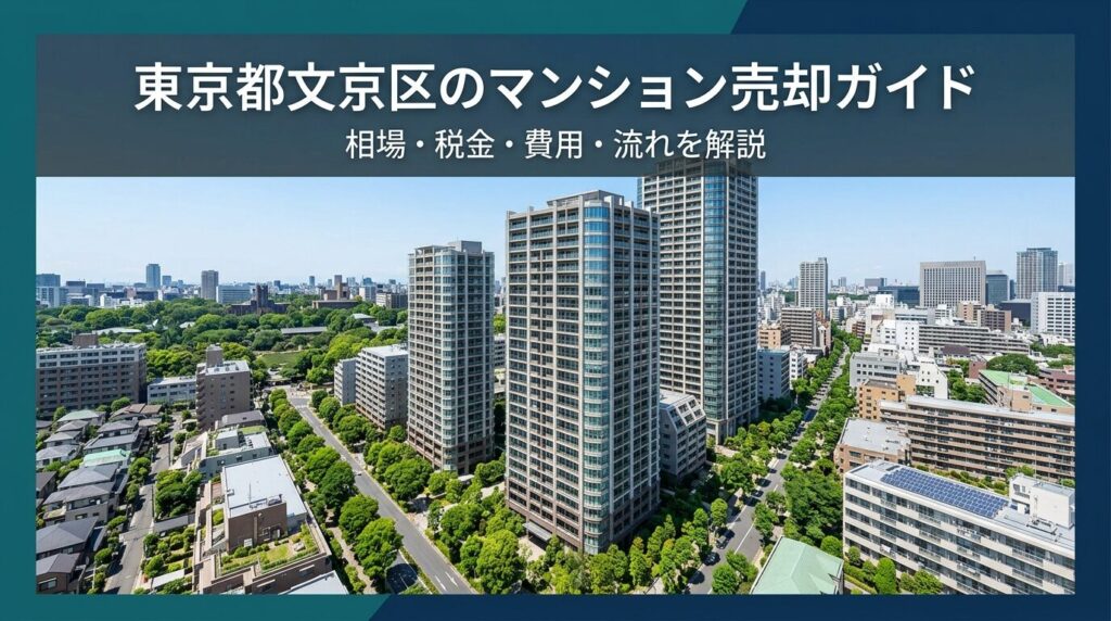 東京都文京区のマンション売却ガイド｜相場・税金・費用・流れ