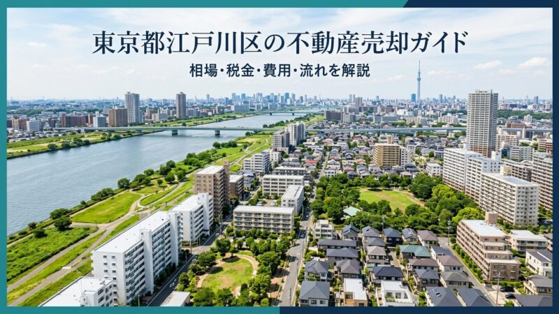 東京都江戸川区の不動産売却ガイド｜相場・税金・費用・流れ