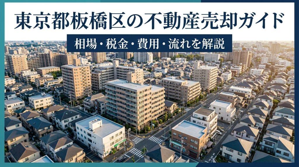 東京都板橋区の不動産売却ガイド｜相場・税金・費用・流れ