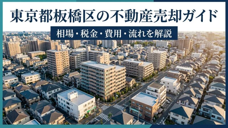 東京都板橋区の不動産売却ガイド｜相場・税金・費用・流れ