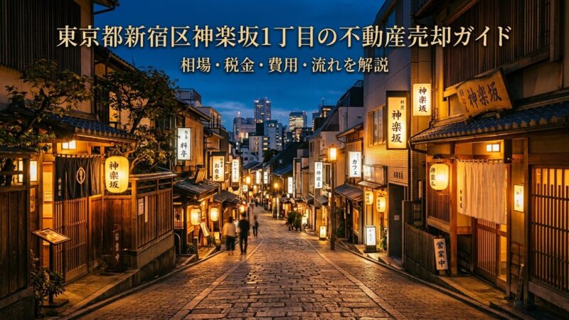 新宿区神楽坂1丁目 不動産売却ガイド