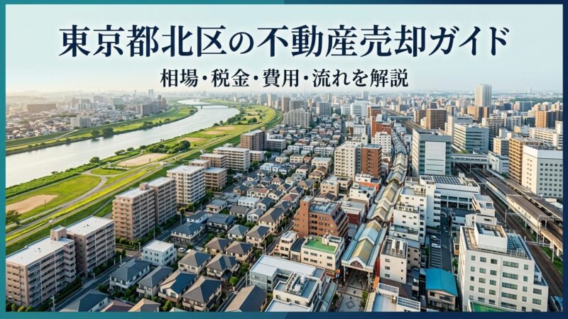 東京都北区の不動産売却ガイド｜相場・税金・費用・流れ