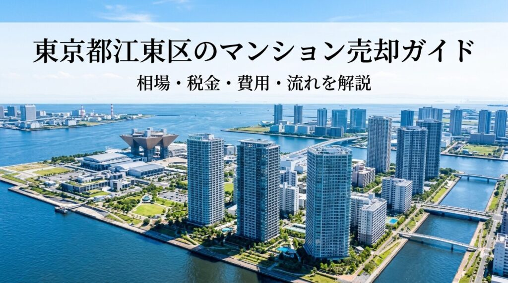 東京都江東区のマンション売却ガイド｜相場・税金・費用・流れ