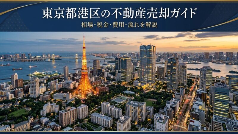 東京都港区の不動産売却ガイド｜相場・税金・費用・流れ