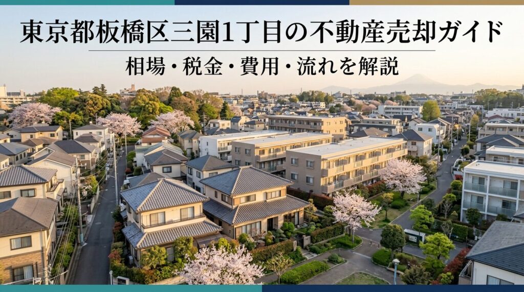 板橋区三園1丁目 不動産売却ガイド｜相場・税金・費用・流れ