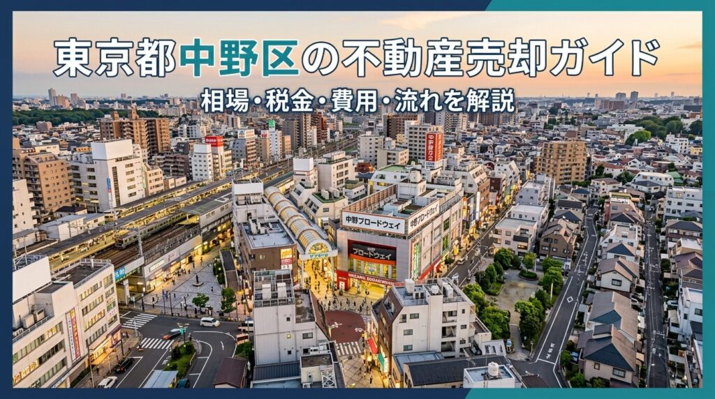中野駅前再開発で注目を集める中野区は、新宿まで最短5分の交通利便性と多彩な文化が魅力の住宅エリアです。人口約34.5万人・約21万世帯が暮らし、単身世帯比率が約62%と高いことからマンション需要が特に旺盛。公示地価は前年比+12.4%と23区でもトップクラスの上昇率を記録しています。マンション・戸建て・土地それぞれの最新売却相場から、税金・費用・手続きの全ステップまで、地域密着のグローバルホームが徹底解説します。 約5,277万円マンション平均売却額