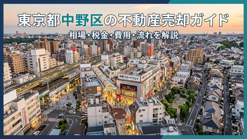 中野駅前再開発で注目を集める中野区は、新宿まで最短5分の交通利便性と多彩な文化が魅力の住宅エリアです。人口約34.5万人・約21万世帯が暮らし、単身世帯比率が約62%と高いことからマンション需要が特に旺盛。公示地価は前年比+12.4%と23区でもトップクラスの上昇率を記録しています。マンション・戸建て・土地それぞれの最新売却相場から、税金・費用・手続きの全ステップまで、地域密着のグローバルホームが徹底解説します。 約5,277万円マンション平均売却額