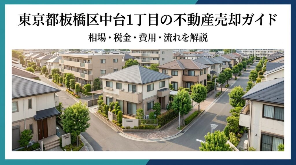 板橋区中台1丁目 不動産売却ガイド｜相場・税金・費用