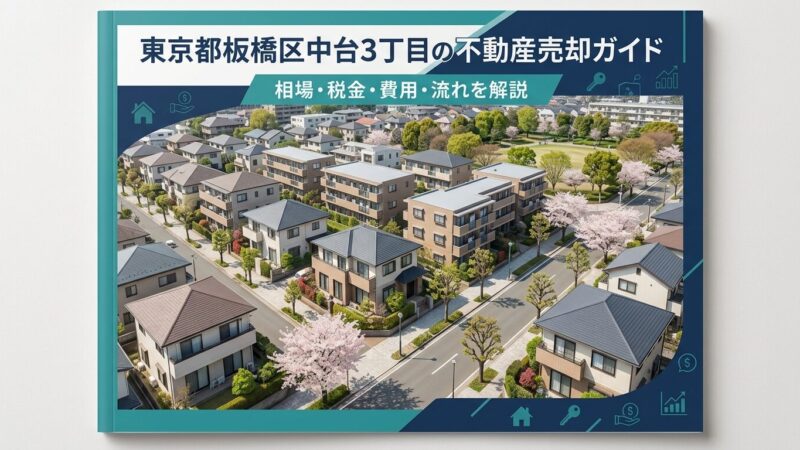 板橋区中台3丁目の不動産売却ガイド｜相場・税金・費用・流れ