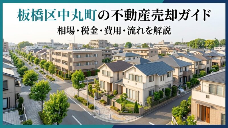 板橋区中丸町 不動産売却ガイド｜相場・税金・流れ