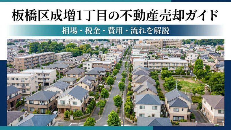板橋区成増の不動産売却ガイド｜相場・税金・費用・流れ
